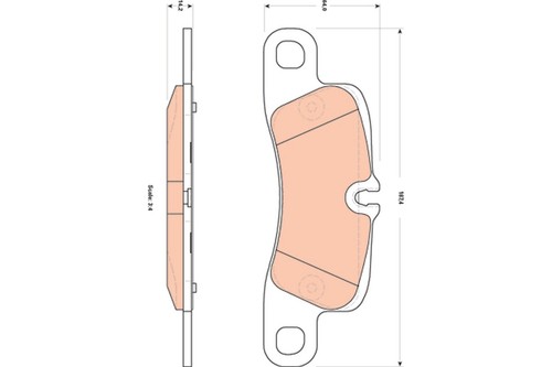 Trw gdb1839 brake pad - trw, set