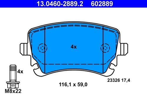 Ate 0460 2889 - ate, brake