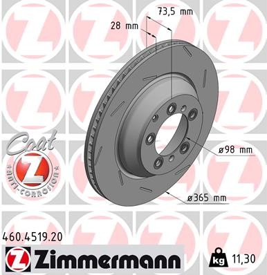 Zimmermann 460 4519 brake - zimmermann, 460.4519.20