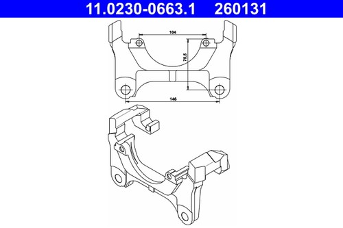 Front axle ate 0230 - ate, 11.0230-0663.1